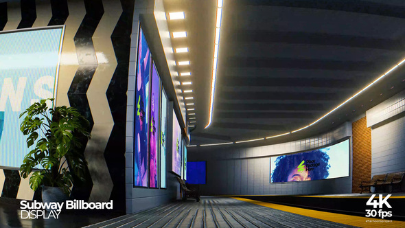 Subway Billboard Mockup alt