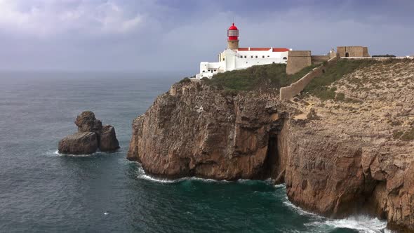 Lighthouse of Cabo Sao Vicente, Sagres, Portugal