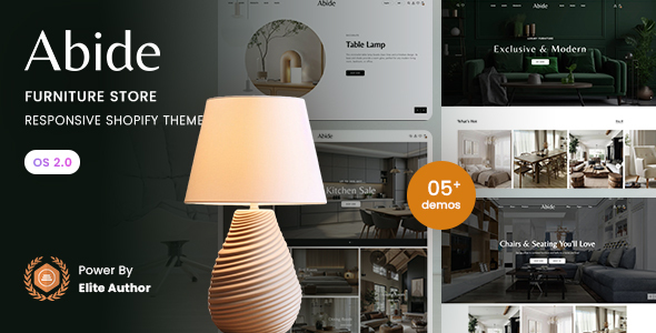 Abide – Furniture Store Responsive Shopify 2.0 Theme – 0 Sold!