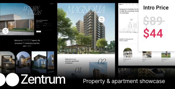 Zentrum – Property & Apartment Showcase WordPress Theme – 1 Sold!