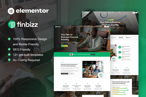 FinBizz – Finance & Investment Manager Elementor Template Kit – 0 Sold!