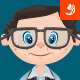 Fully Customizable Nerd Mascot - GraphicRiver Item for Sale