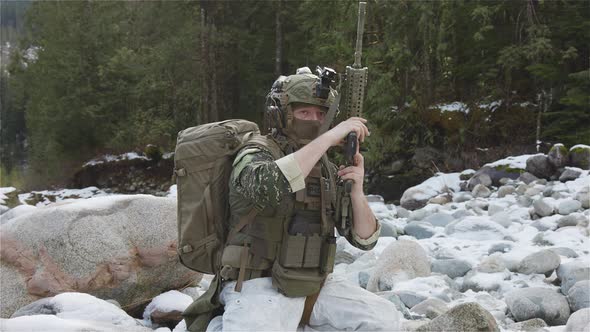 Army Man Wearing Tactical Uniform