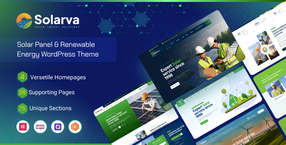 Solarva – Ecology & Solar Energy Theme – 0 Sold!