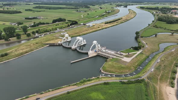 Amerongen Weir and Lock Complex is a Hydraulic Work of Art in the Netherlands
