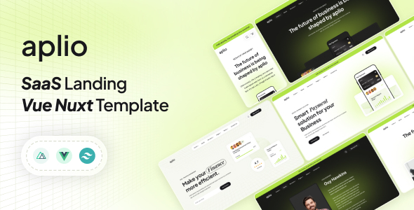 Aplio | Vue Nuxt SaaS Landing Template