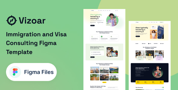 Vizoar – Immigration and Visa Consulting Figma Template – 0 Sold!