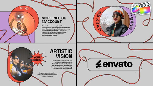 Smooth Lines Slideshow for FCPX alt