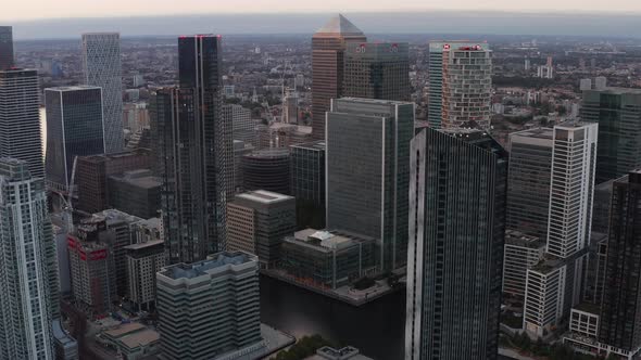 Elevated View of Downtown Skyscrapers