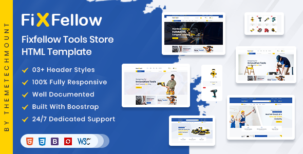 Fixfellow - Tools Store eCommerce HTML Template