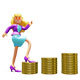 3D Businesswoman Climbing Stacks of Coins for Finance and Marketing Animations - 3DOcean Item for Sale