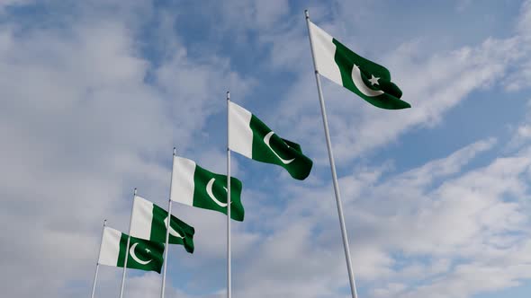 Pakistan Flag on the Operating Chipset circuit board