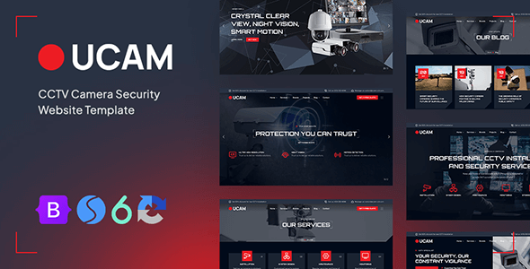 Ucam — CCTV Security Camera Website Template – 0 Sold!