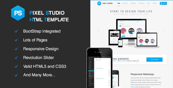 Pixel Studios - Multi-Purpose HTML Template