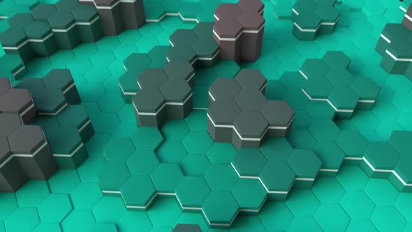 Hexagon Green 3D