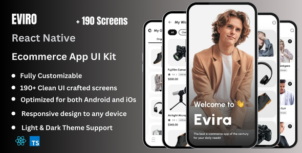 Eviro Pro - Ecommerce React Native Expo App Ui Kit