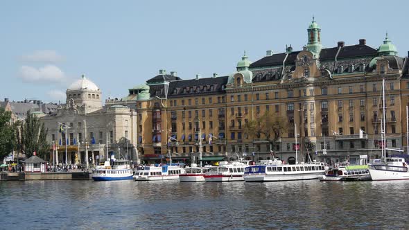 Cruise ships in Östermalm Stockholm 