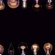 Many Edison Lamps Blinking over Black - VideoHive Item for Sale