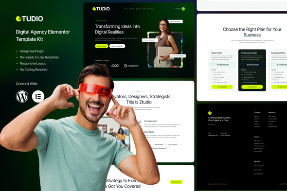 Ztudio - Digital Agency Elementor Template Kit