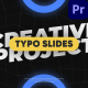 Typography Slides Vol.01 | Premiere Pro - VideoHive Item for Sale