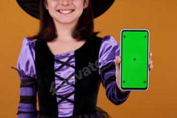 Chromakey screen of smartphone