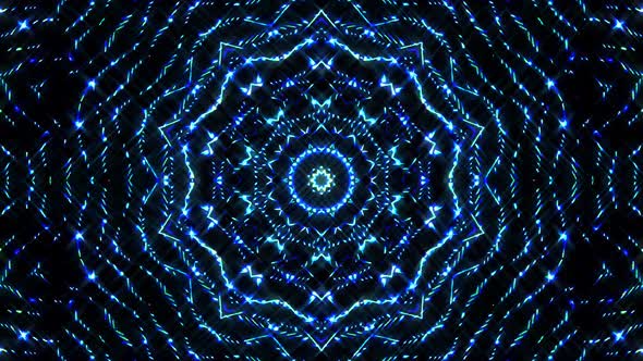 colorful lines glowing waves flower shape background kaleidoscope abstract alt