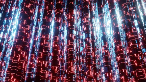 4K Cyberspace abstraction. Futuristic Technology Digital Abstraction alt