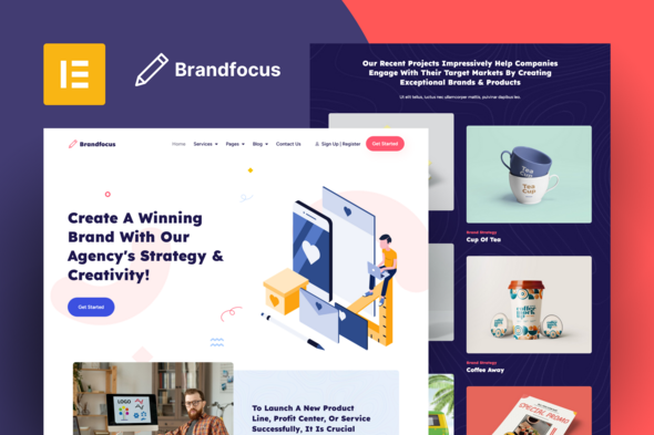 Brandfocus - Branding Agency Elementor Pro Template Kit