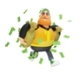 3D Character Running with Money Bags - 3DOcean Item for Sale