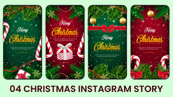 Candy Cane Christmas Insta Stories alt