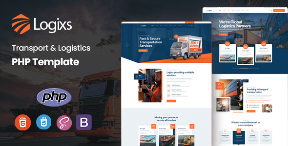 Logixs – Transport & Logistics PHP Template – 0 Sold!