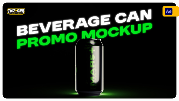 Beverage Can Promo Mockup