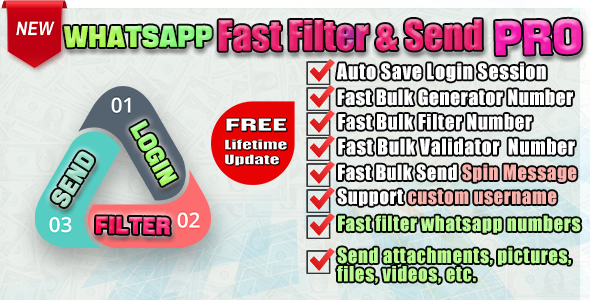 WhatsApp Bulk Turbo Suite Pro - Rapid Validation & Sender & Filtering & Mass Messaging & Extract