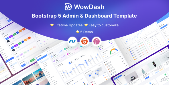 WowDash – ASP .NET Core 8 – Multipurpose Admin Dashboard Template – 0 Sold!