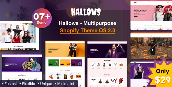 Hallows – Multipurpose Shopify Theme OS 2.0 – 0 Sold!