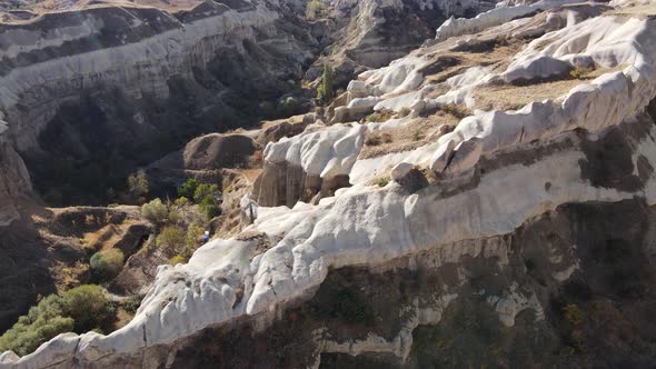 Cappadocia Landscape Aerial View. Turkey. Goreme National Park