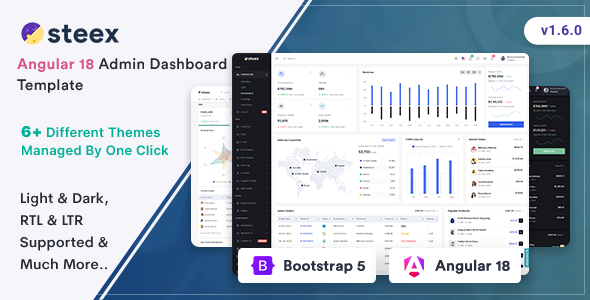 Steex - Angular 18 Admin & Dashboard Template