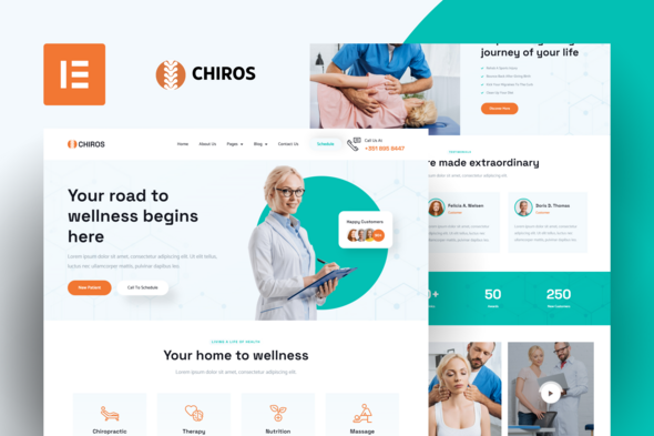 Chiros - Chiropractic Elementor Pro Template Kit