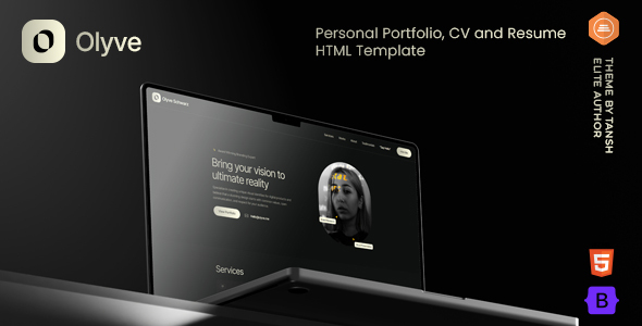 Olyve – Personal Portfolio HTML Template – 0 Sold!