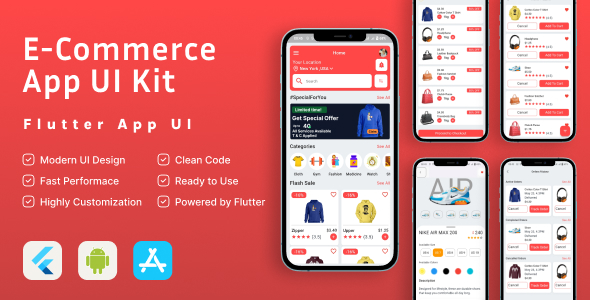 ShopEase - eCommerce Flutter UI Kit Template