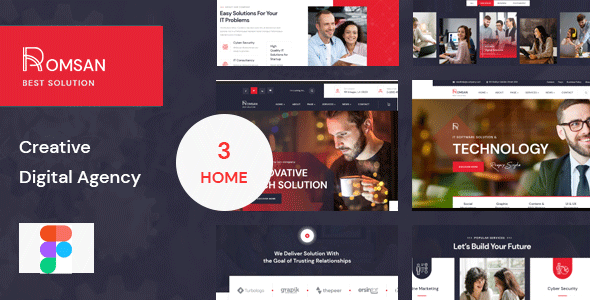 Romsan  -  Creative Digital Agency Figma Template