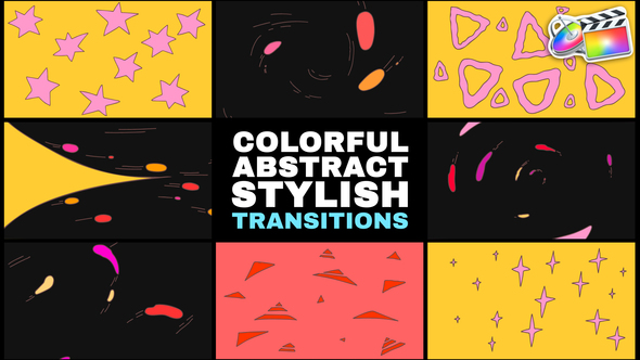 Colorful Abstract Stylish Transitions | FCPX alt