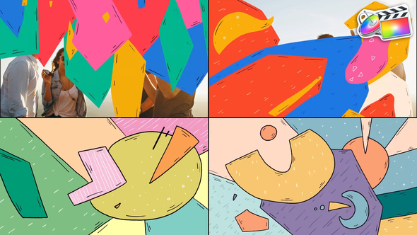 Abstract Colorful Transitions | FCPX alt