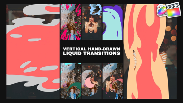 Vertical Hand Drawn Liquid Transitions | FCPX alt