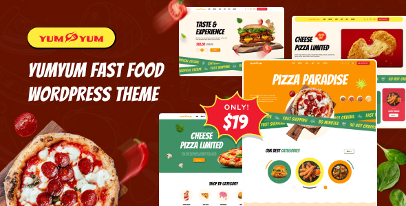 Yumyum – Fast Food Restaurant WordPress Theme – 0 Sold!