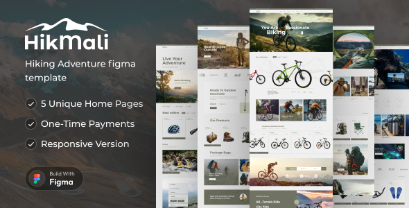 HikMali – Hiking & Adventure Figma Template – 0 Sold!