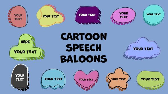 Cartoon Speech Bubbles Pack