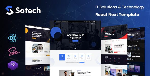 Sotech – Technology & IT Solutions React Template – 0 Sold!