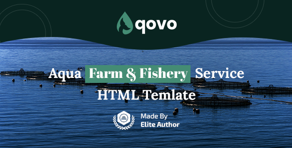 Aqovo - Aqua Farm & Fishery Services HTML Template