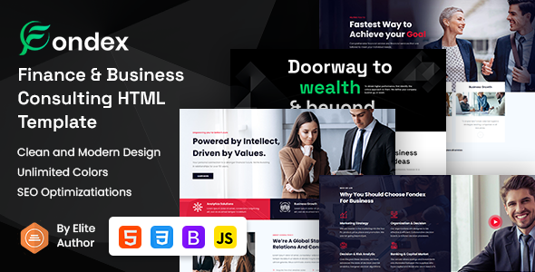 Fondex - Business and Finance Consulting HTML5 Template